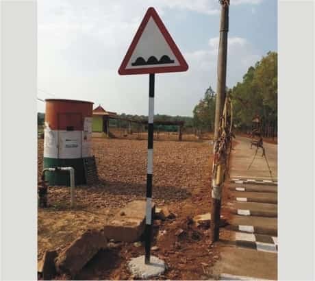 Hump ahead Reflective Sign Boards